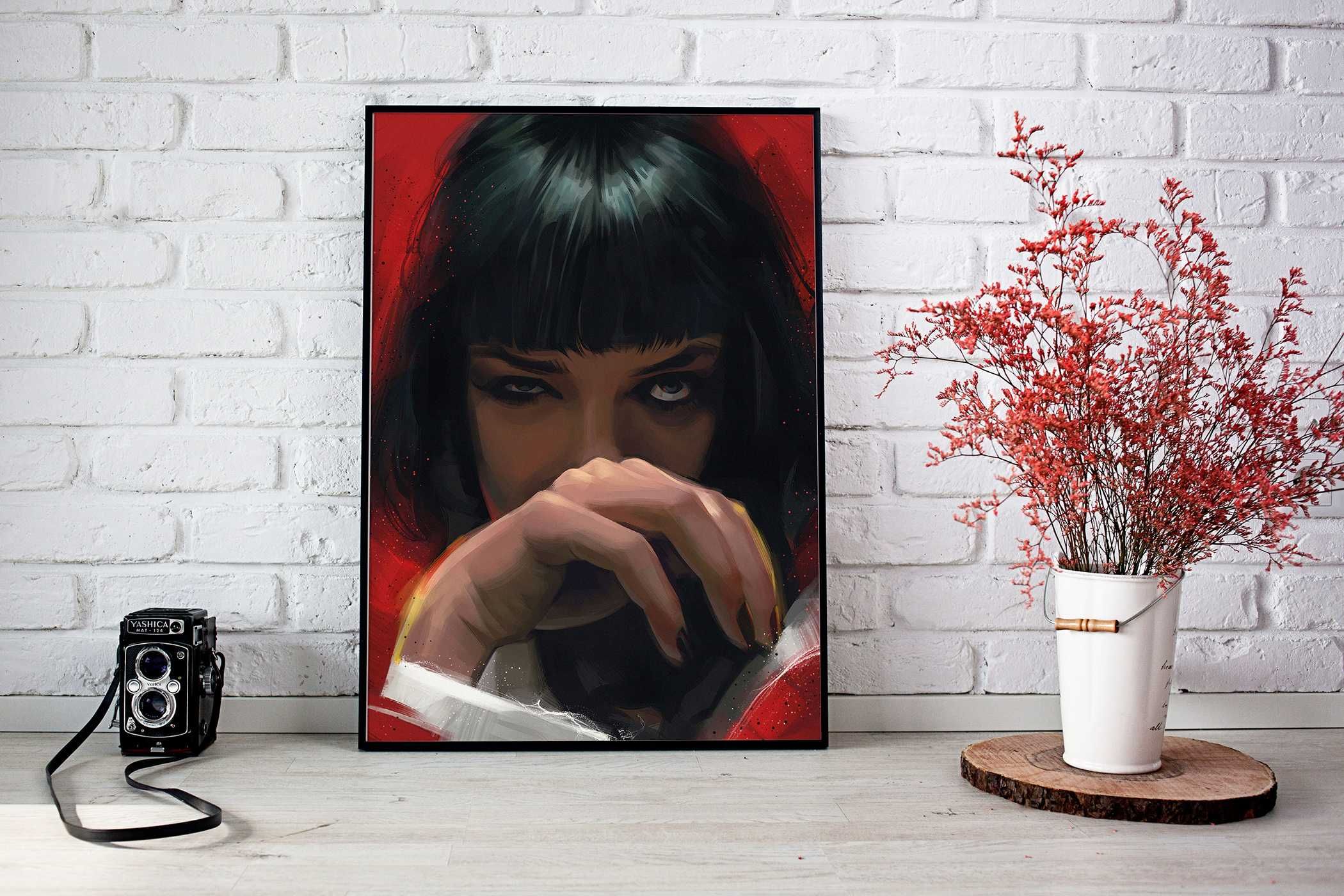 Plakat A3 Mia Wallace Pulp Fiction