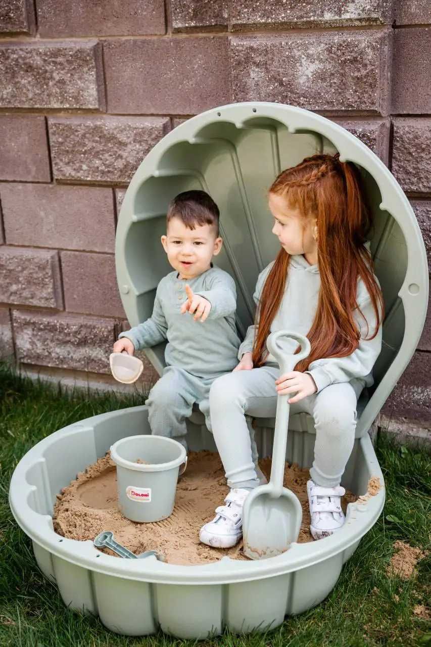 Пісочниця-басейн дитяча у формі мушлі еко новинка