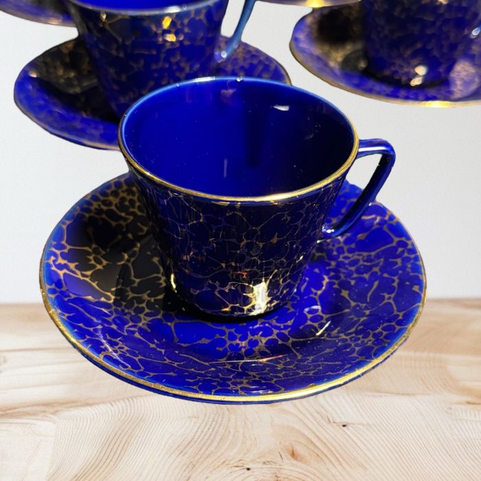 Serwis Chodzież Ira kobalt marmurek złocenia na 12 os.