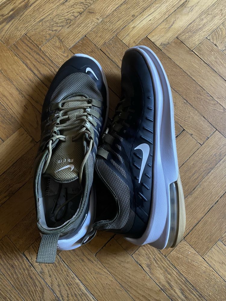 Кроссовки Nike Air Max Axis, Найк, Эир, Аир, чёрный, оливковый.