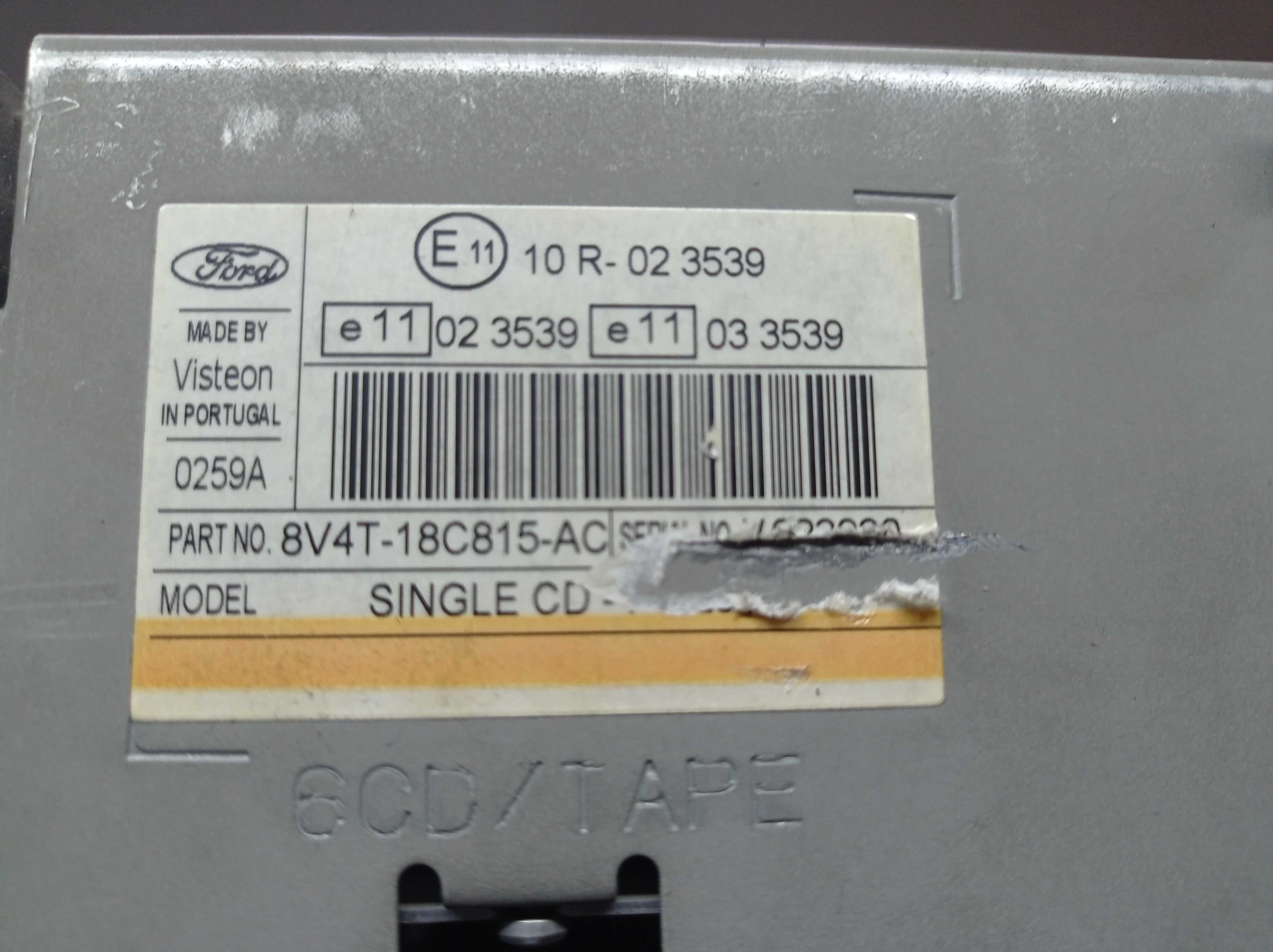 Radio ford 6000 cd
