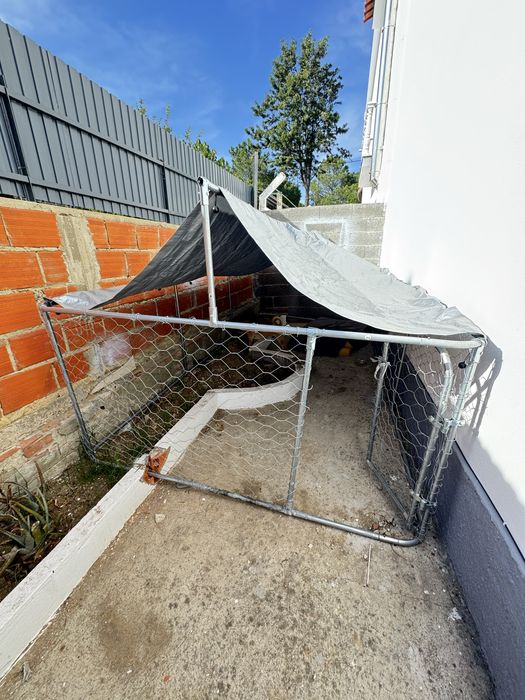 Canil XL com telhado de exterior 400X200X150 cm