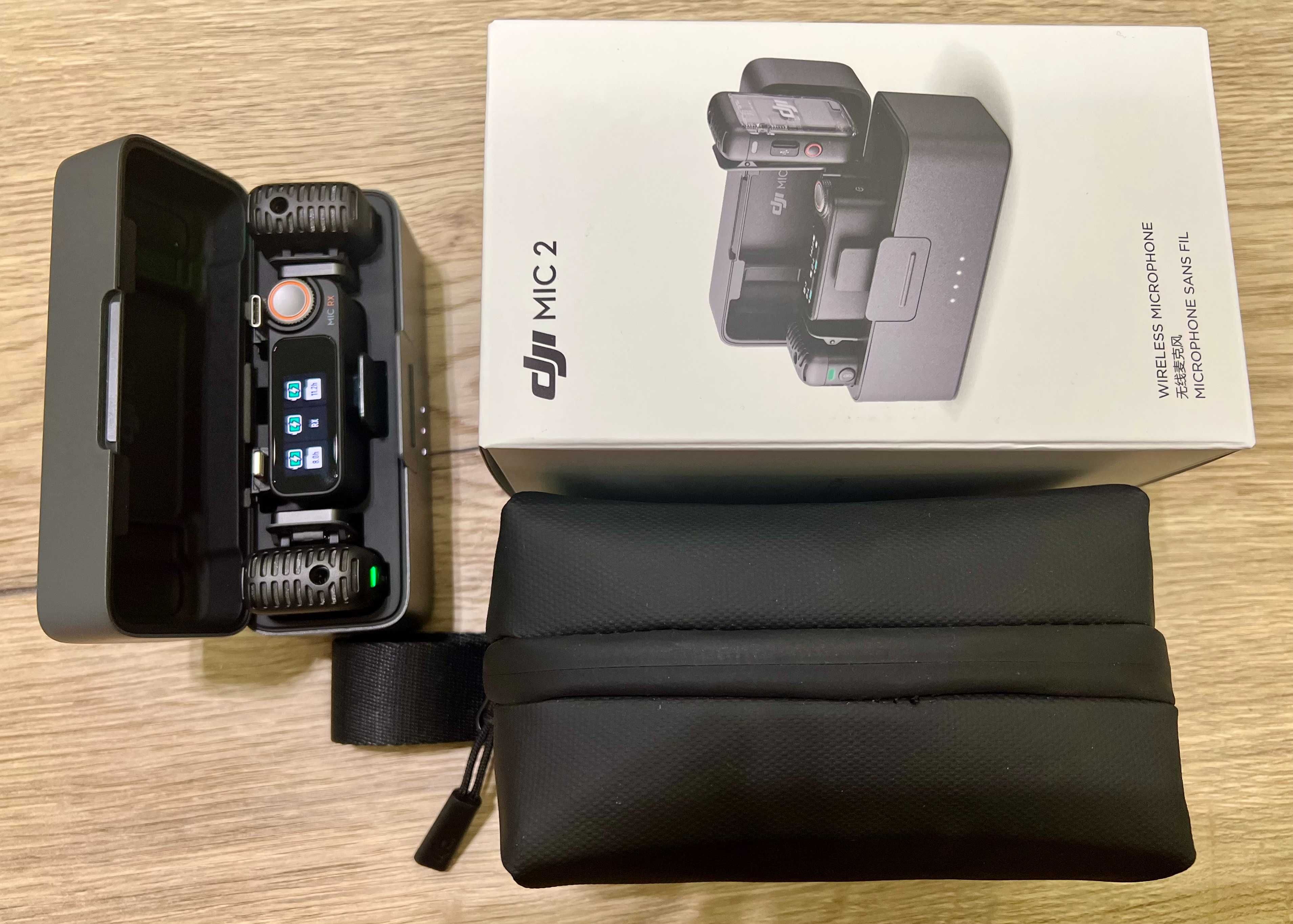System bezprzewodowy DJI Mic 2 (2 TX + 1 RX) kompletny, stan idealny