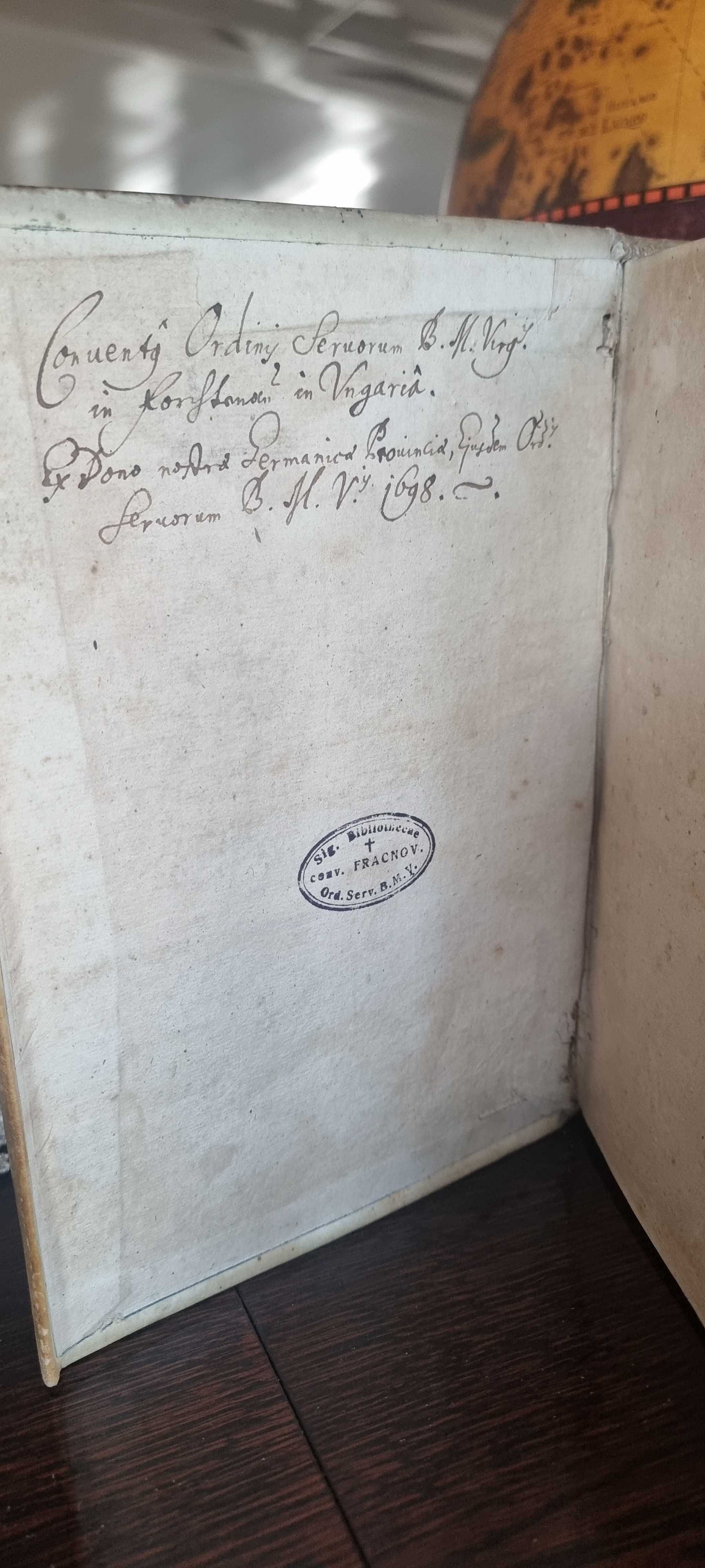 Piękny dwutomowy Starodruk z 1659r ze Znakiem wodnym