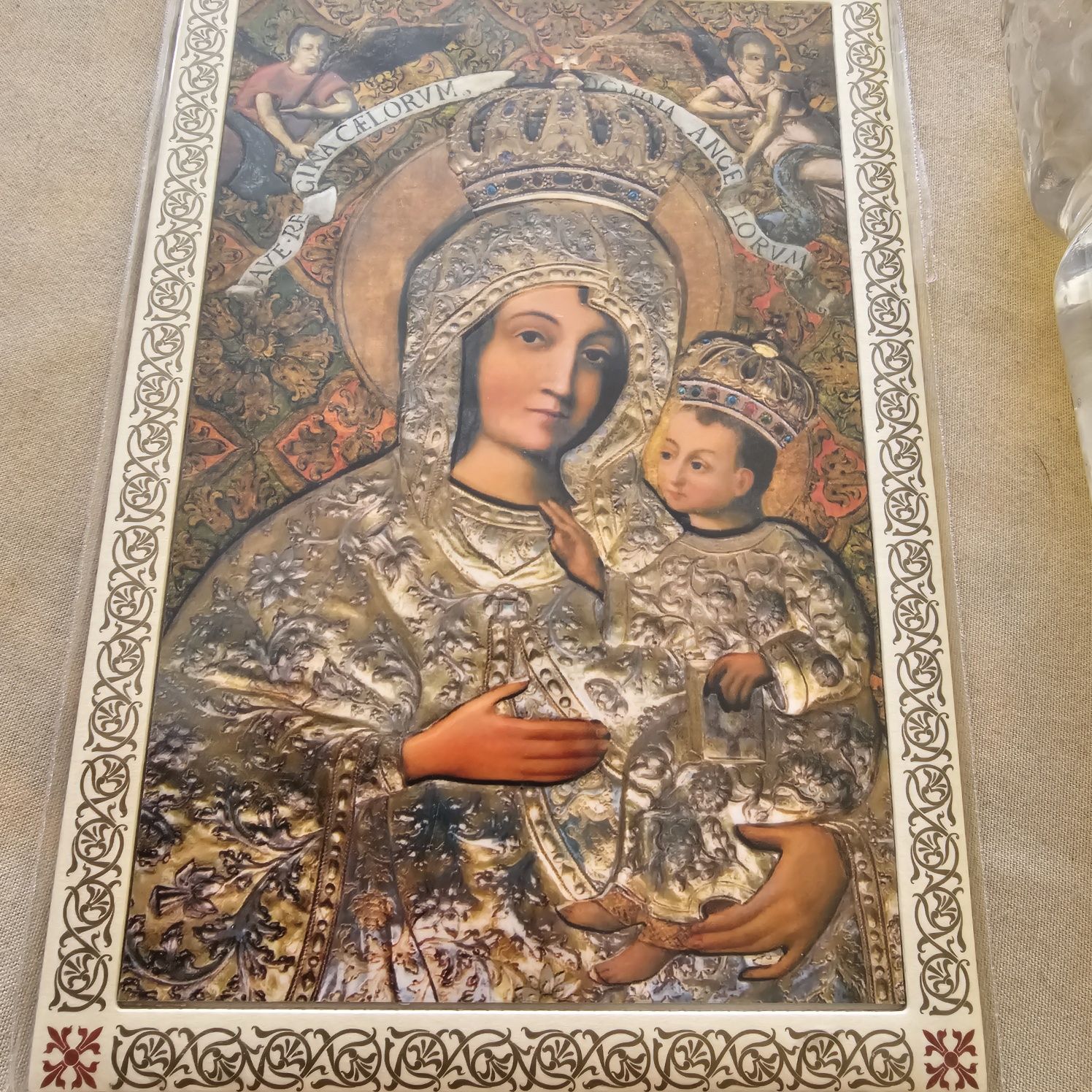 różaniec Gietrzwałd, cudowna woda,obrazek Maryi pamiątka  z Gietrzwałd