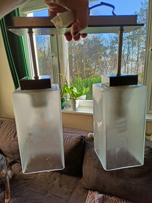 Lampa sufitowa mleczne szkło