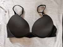 Czarny biustonosz stanik H&M 85B push-up. nowy