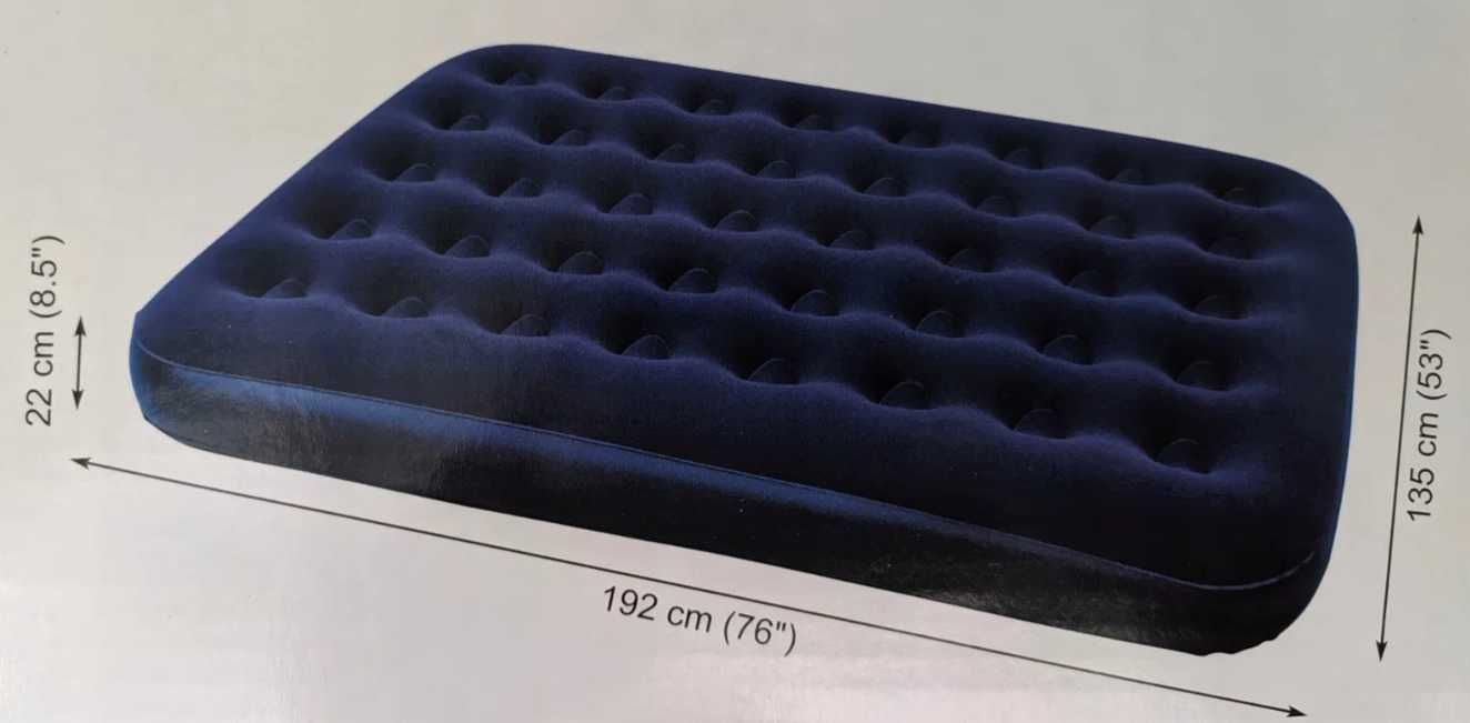 Dmuchany materac dwuosobowy 192x135x22 cm