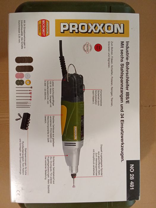 Proxxon 28 481 szlifierka prosta z akcesoriami nowa oryginał