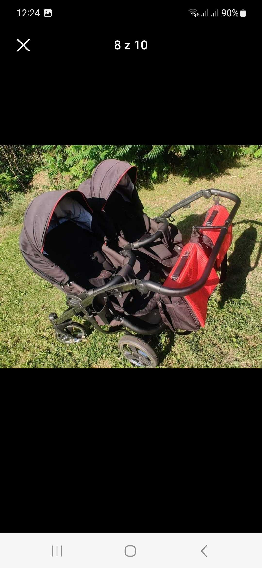 Wózek bliźniaczy 3w1