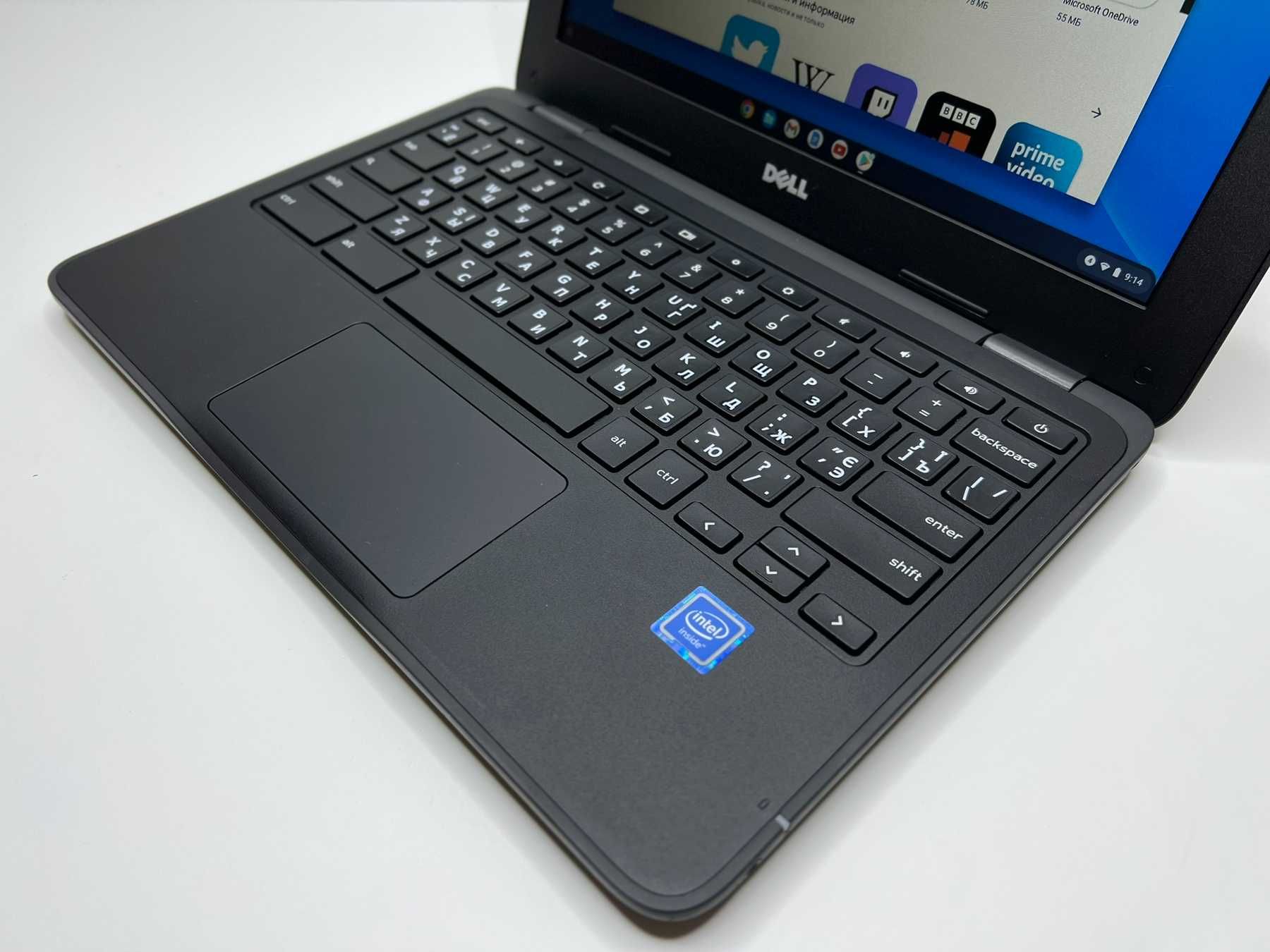 Хромбук Dell, Celeron N3060, RAM 4Gb, SSD 16Gb, Акумулятор до 12 годин