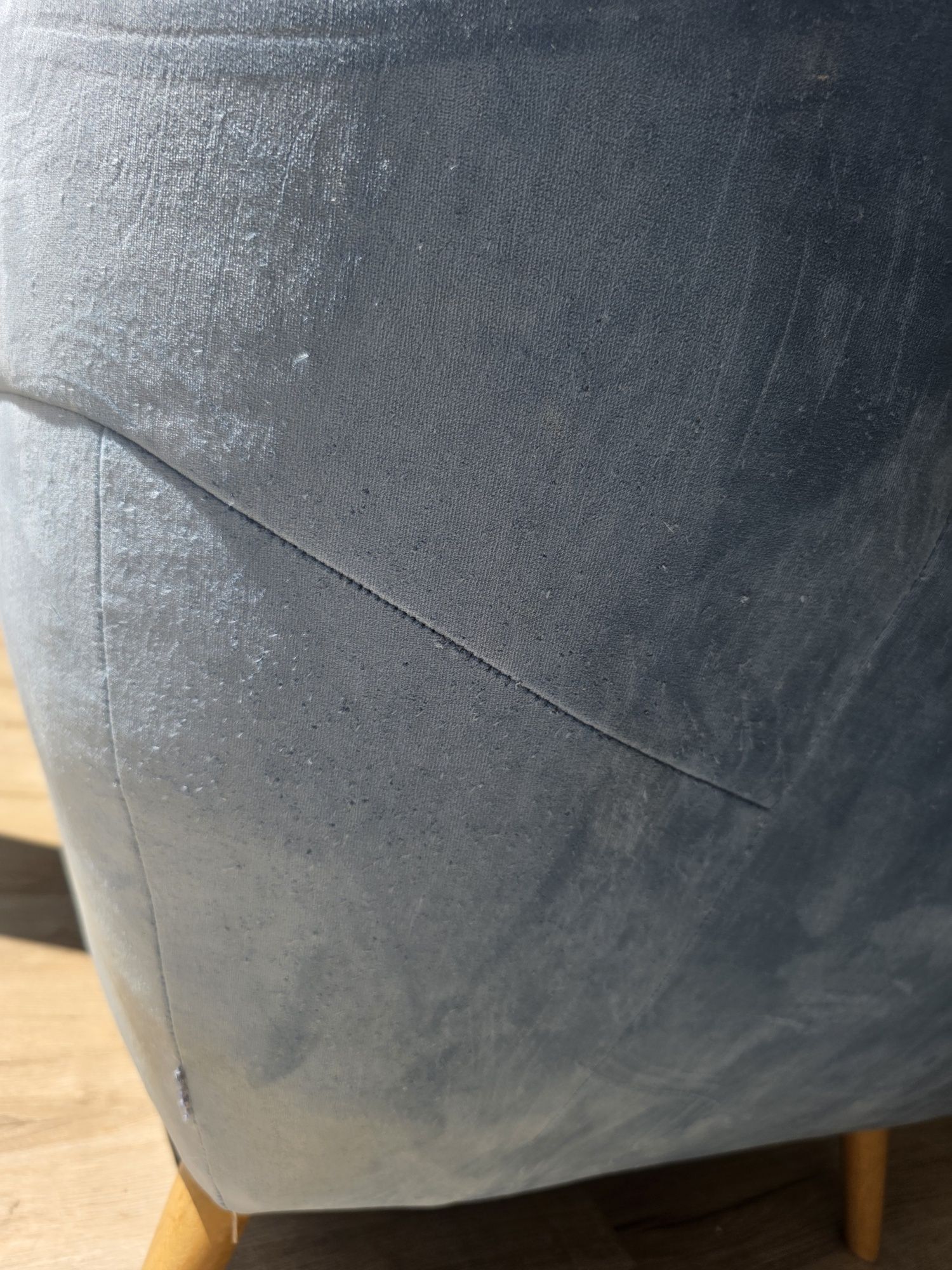 Sofa 3 osobowa Voss niebieska Welur PILNE