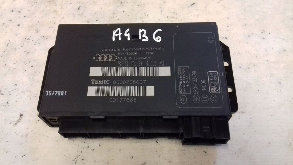 MODUŁ KOMFORTU 8E0959433AH AUDI A4 B6 00-06