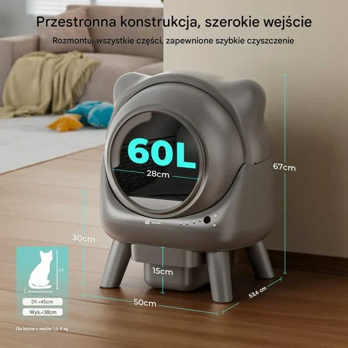 Amicura Cura X1 Samoczyszcząca kuweta dla kota