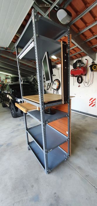 Bancada para computador e impressora