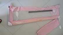 Protetor de cama asalvo 24+ rosa com 150 cm