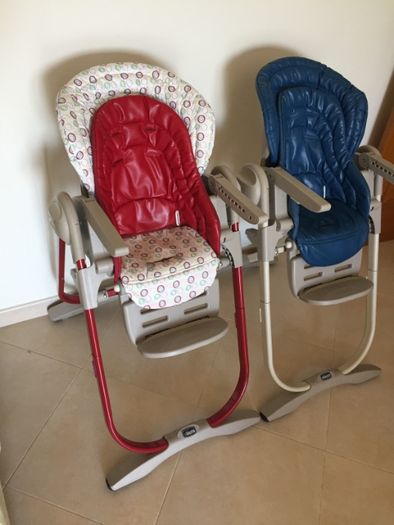 Duas cadeiras refeição bebé / criança Chicco Polly Magic 0m+