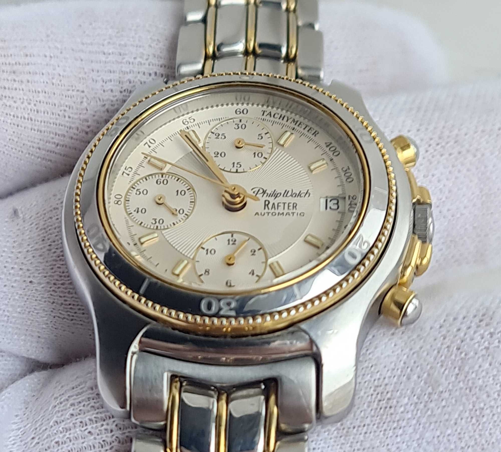 Чоловічий годинник часы Philip Watch Rafter Chronograph Automatic 7750
