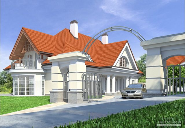 Dom na wzgórzu 309,53m2, gmina Morawica, wg projektu LK&715L