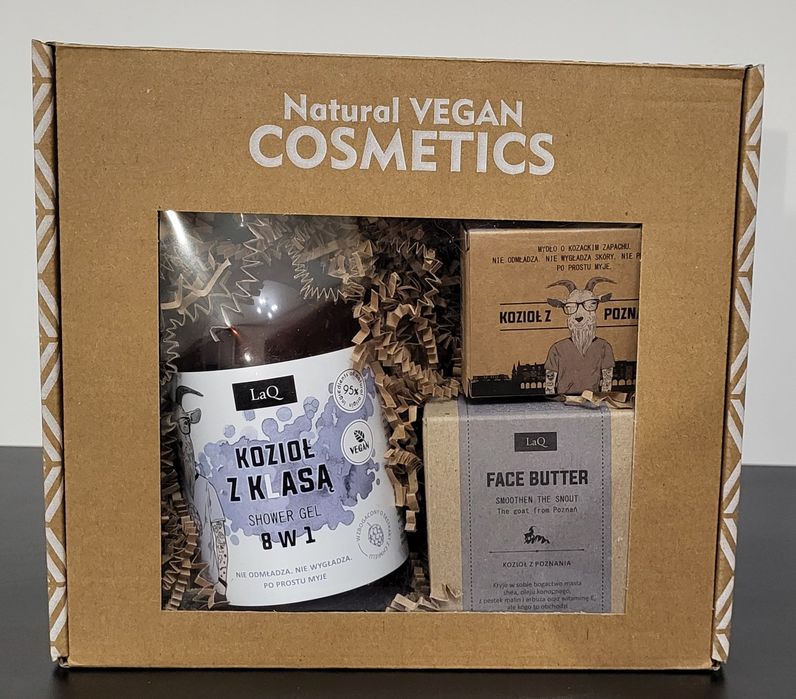 Laq zestaw kosmetyków kozioł z klasą żel pod prysznic 8 w 1 masło mydł