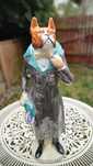 Figurka ceramiczna Ronzan Italy 1960, vintage