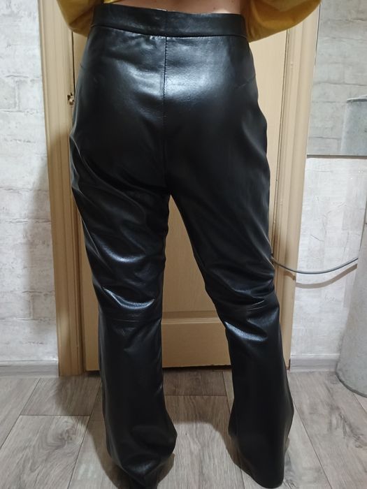 Штаны, брюки кожаные р.46