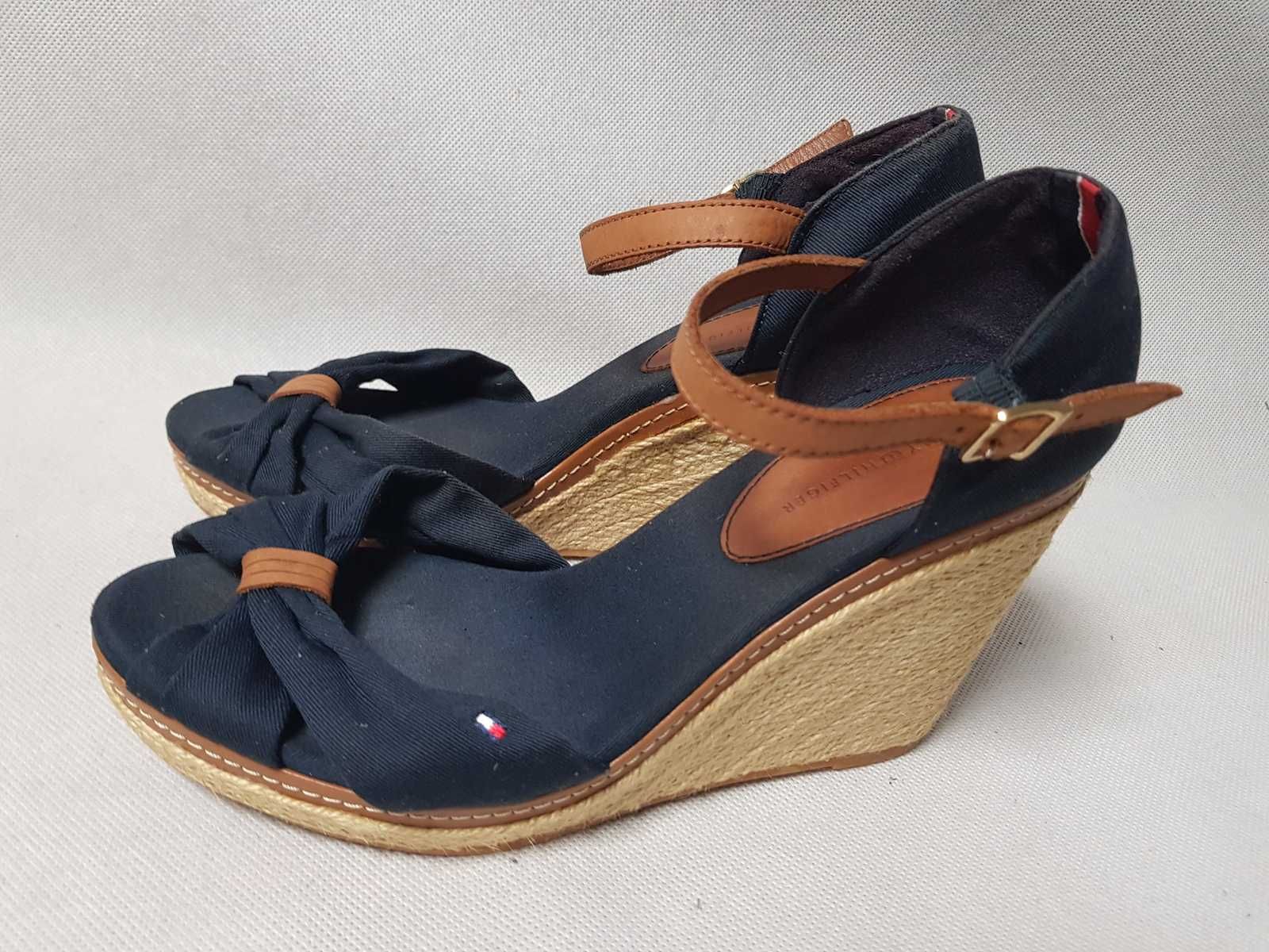 TOMMY HILFIGER - EMERY / Damskie Espadryle roz. 40 - 25,5 cm SUPER