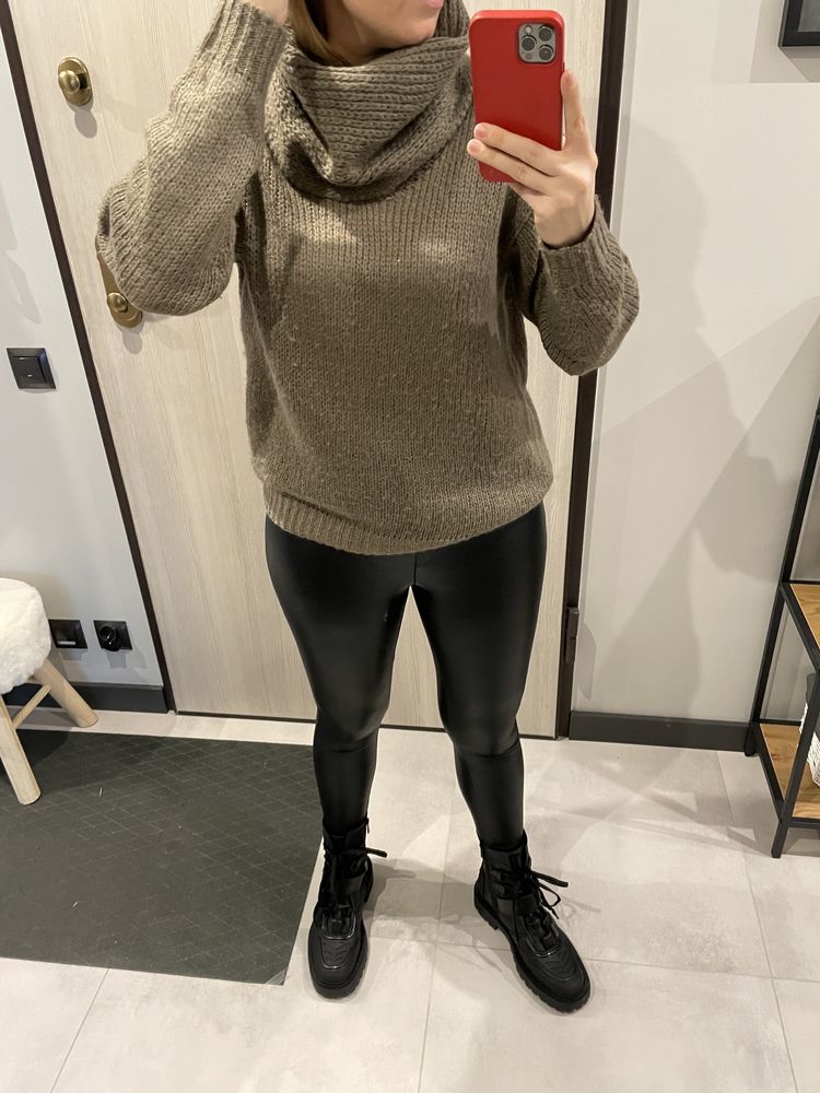 Sweter UNISONO rozmiar M beżowy