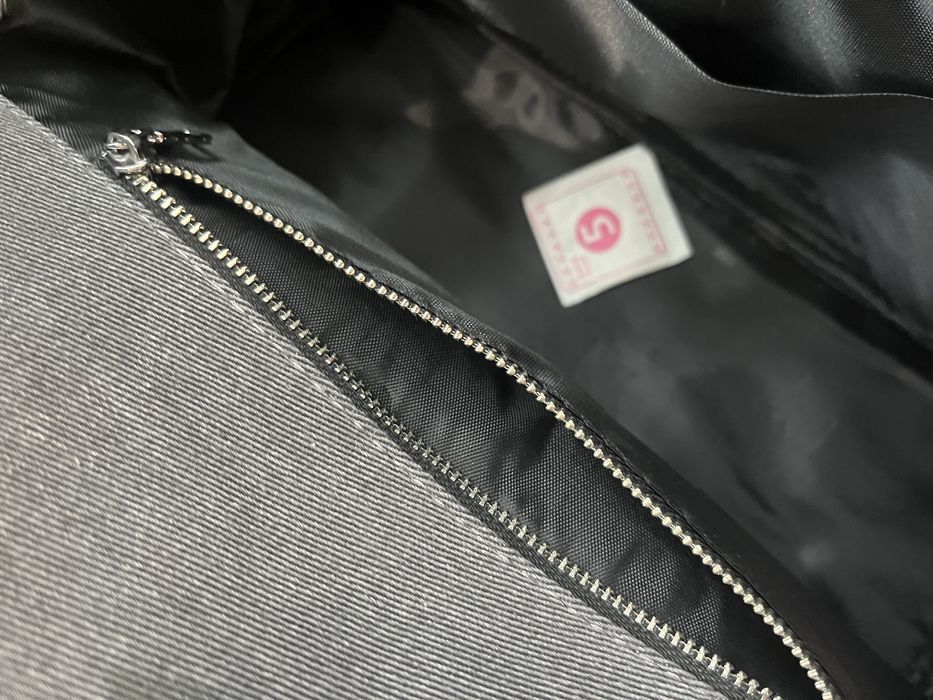 Джинсова сумка з ципами замочками