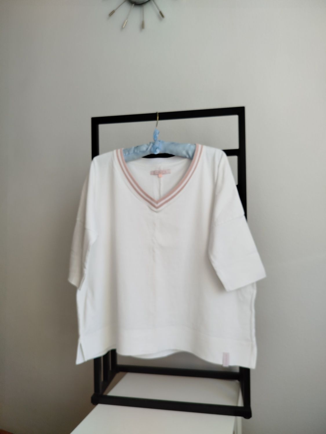 Biała koszulka bawełniana DIVERSE oversize S