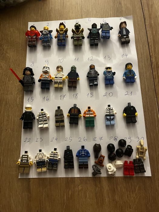 Mix figurek lego star wars, chima i inne