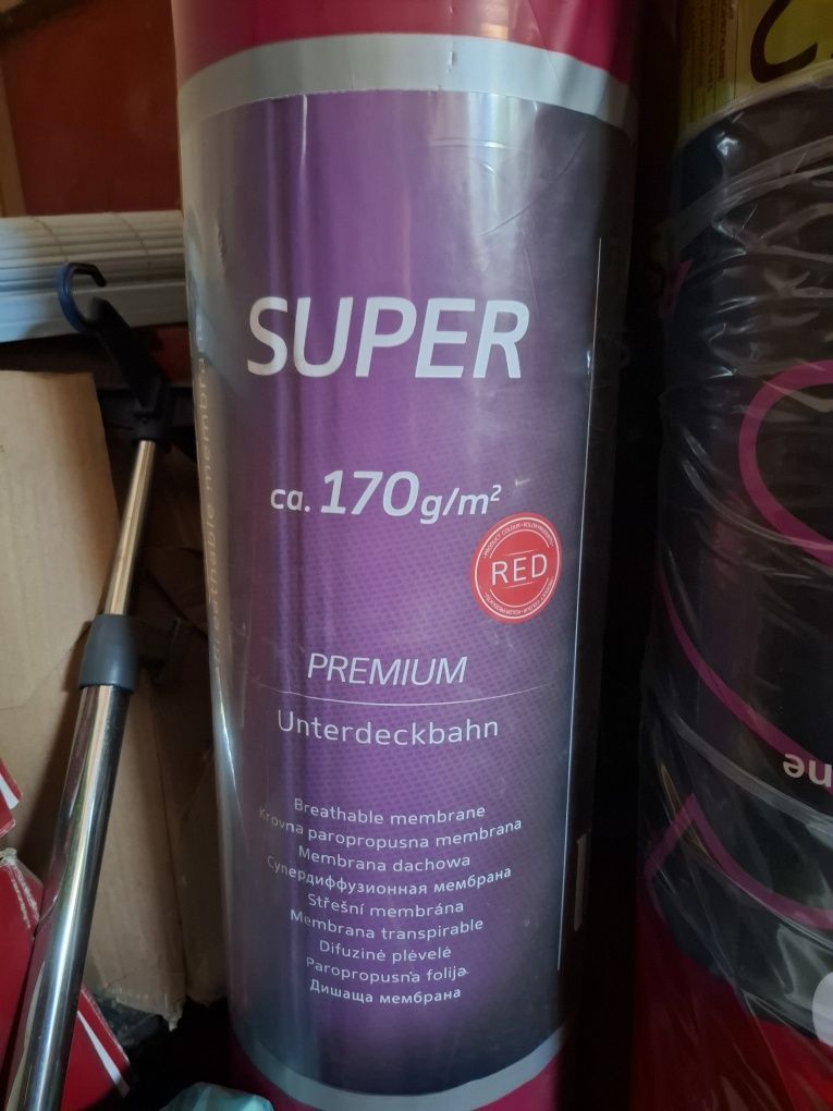 Membrana dachowa Eurovent SUPER SK2 RED GREEN 170g/m² taśma