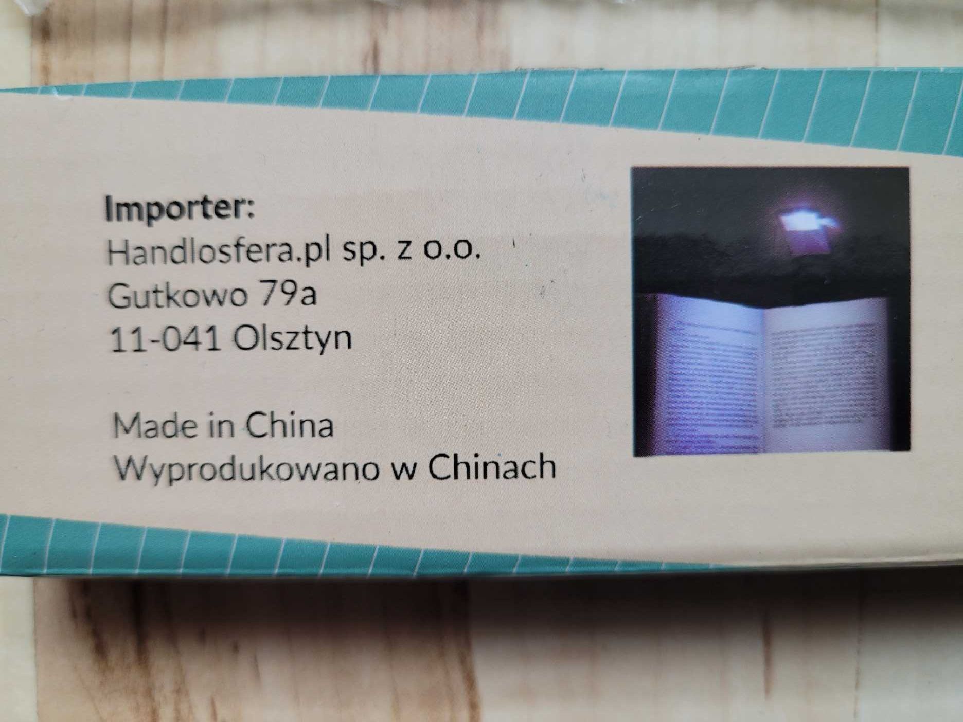Lampka do czytania, book lamp, LED