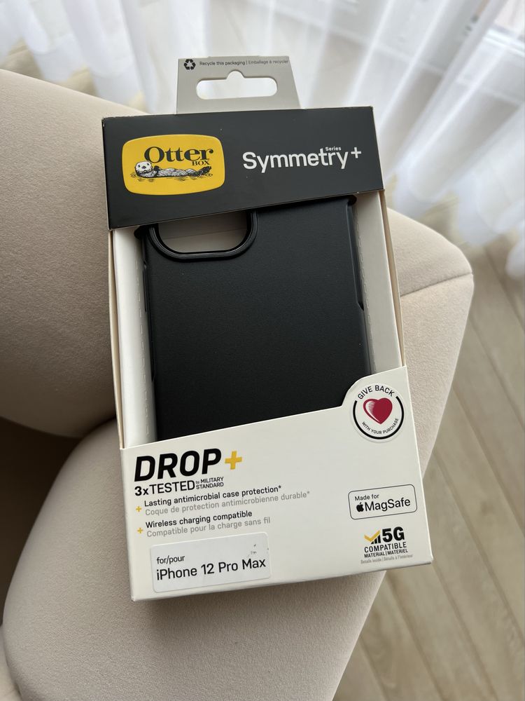 Nowe etui case OtterBox do Apple IPhone 12 Pro Max Czarny Matowy