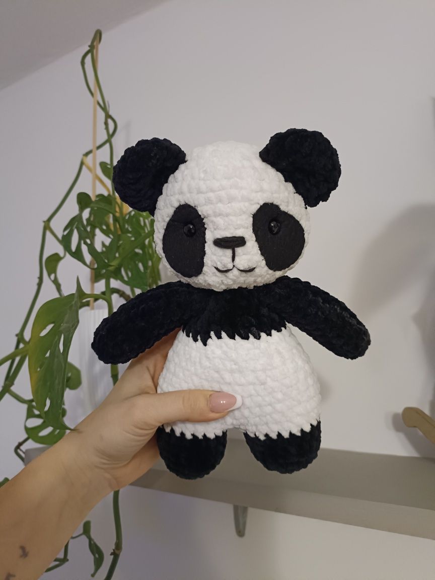 Panda na szydełku włóczka Luna Art Baby Fox