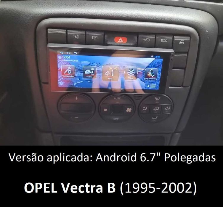 (NOVO) Rádio 1DIN • OPEL Astra F/G Calibra Corsa Vectra • Android GPS