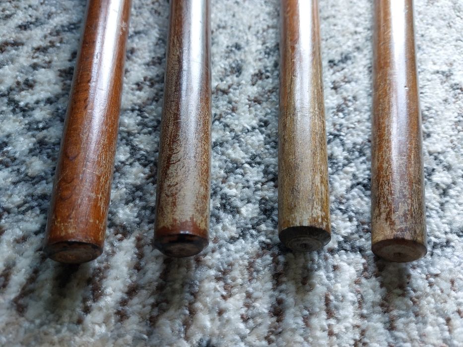 Drewniane nogi PRL stół vintage drewno