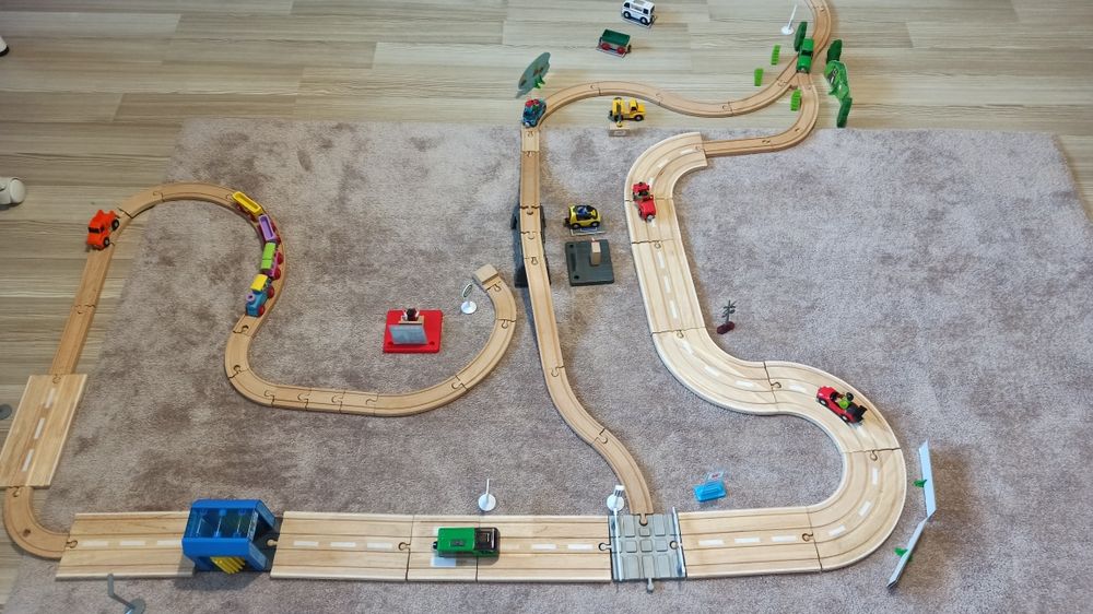 Klocki drewniane kolejka