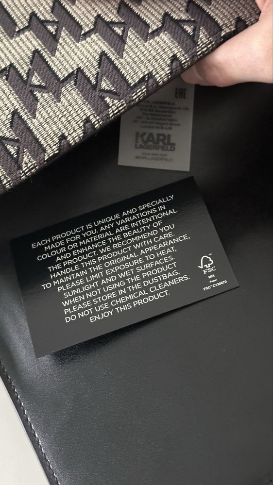 Torebka Karl Lagerfeld original monogram jkrd torba crossbody logo