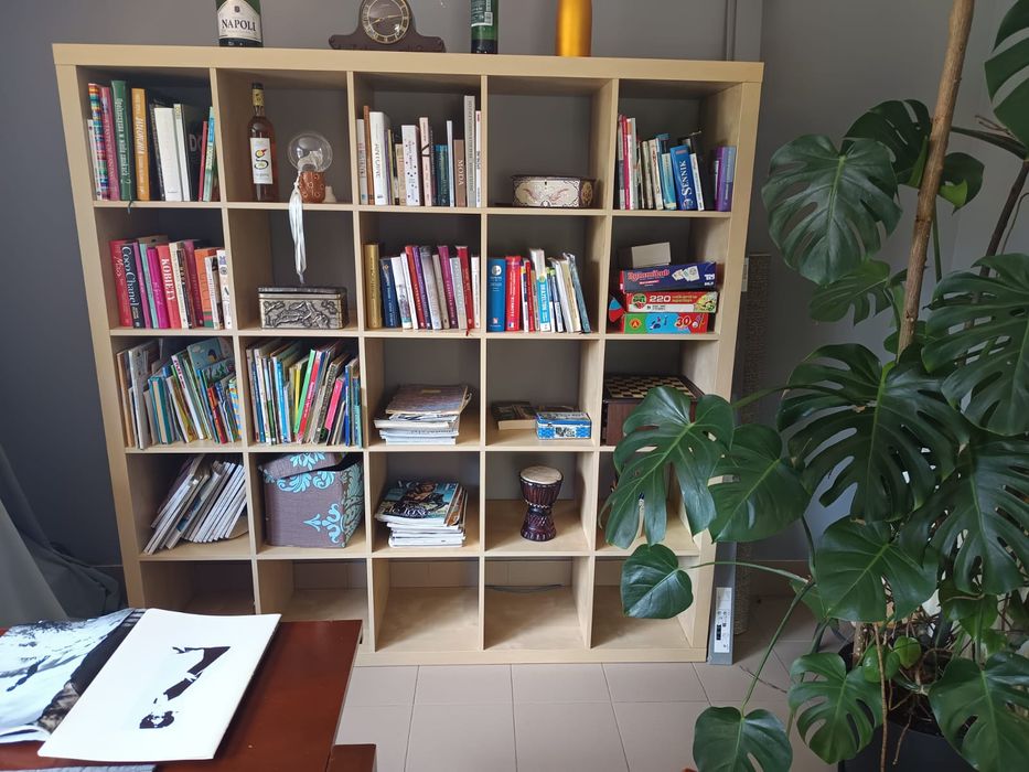 Regał kallax Ikea duży jasny dąb