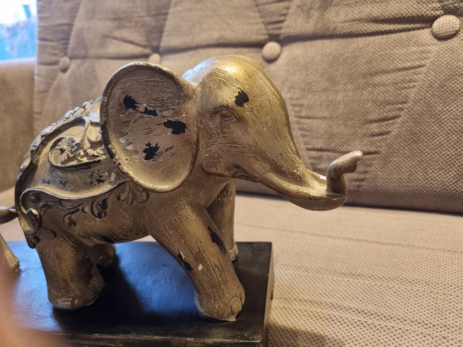 Dekoracja słoń i słoniątko z Indii