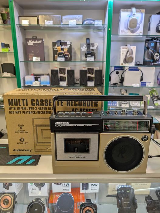 Радіо програвач, касетний магнітофон з USB