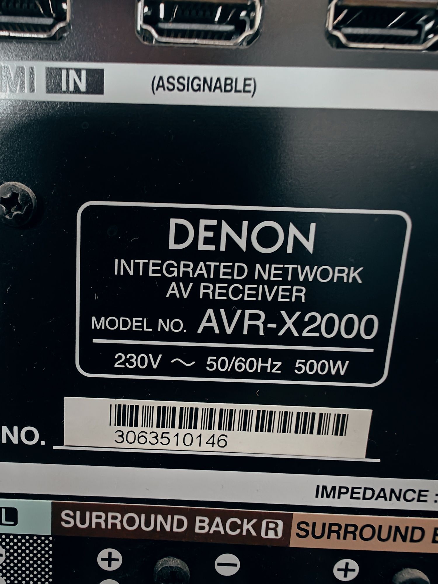 Denon avr-x2000 prawdopodobnie niesprawny