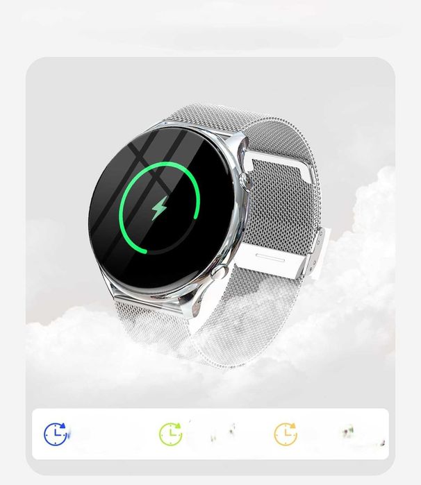Smartwatch Zegarek Damski 1.39" Always-On AOD Rozmowy IP67 Monitor