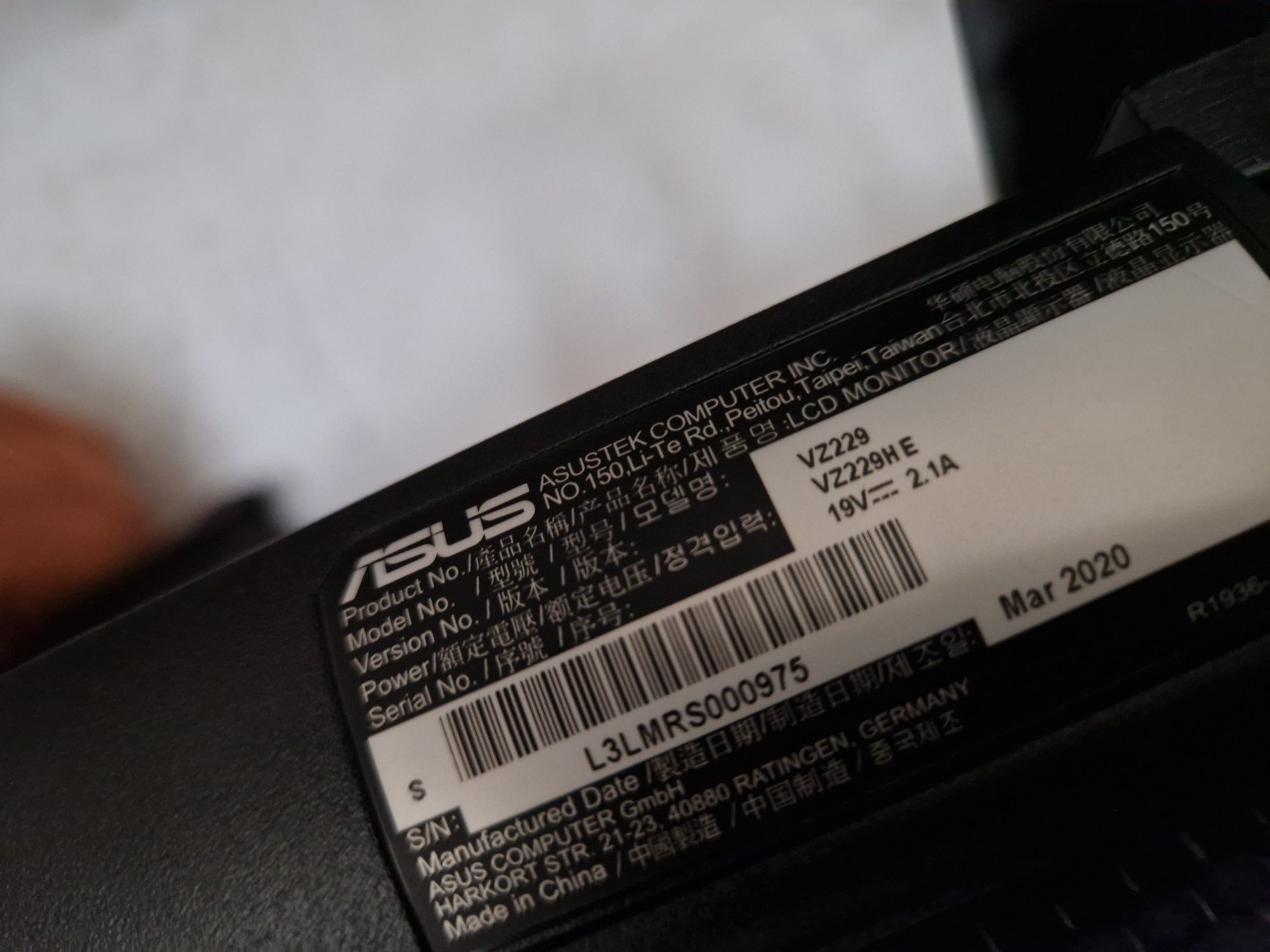 Monitor LCD ASUS 22 hdmi