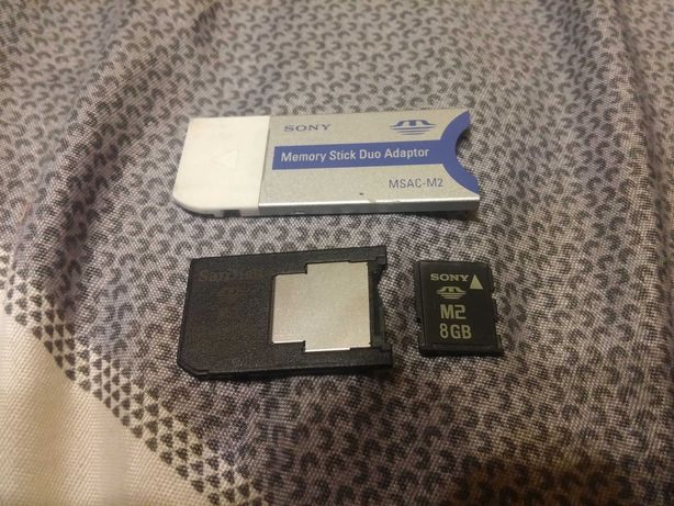 Karta Pamięci M2 8GB SONY plus Adaptery Czytnik PSP