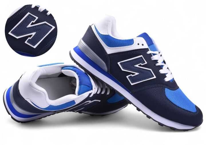 Buty Męskie Adidasy Sportowe Sneakersy Z Balance siatka blue M6-3 r.45