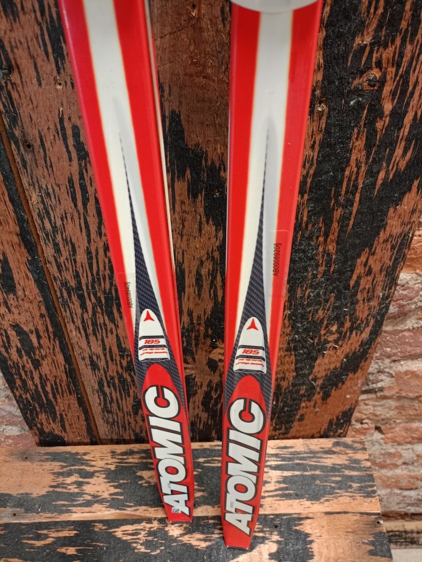 Narty biegowe Atomic World Cup Red C. 185 cm z wiązaniami SNS Nowe