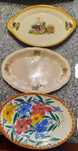 Travessas antigas de decoração