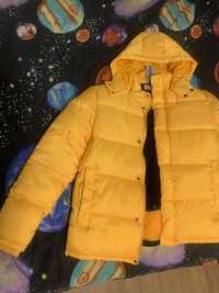 Куртка зимняя синтепух желтая